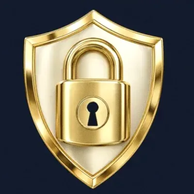 Shield with padlock — Onluck