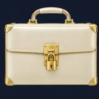 Locked leather briefcase — Onluck